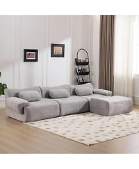 Streamdale Furniture Modular Combination Armchair, Extra-Large Chenille Deep-Seat (3+1-Seater)