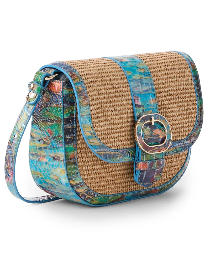 Brahmin Waterlily Abloom Portia Small Crossbody Bag