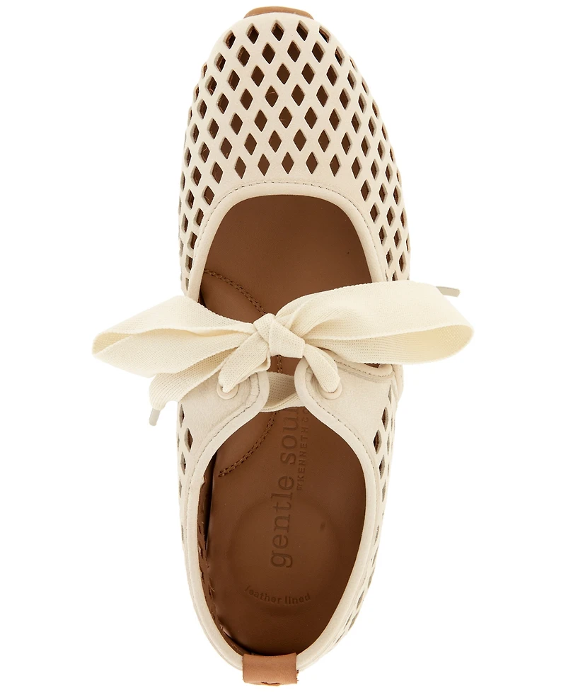 Gentle Souls Women's Annalise Ribbon Tie Ballet Sneakers
