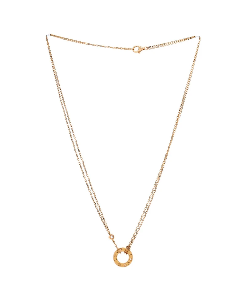 Pre-Owned Cartier 2 Diamonds Love Pendant Necklace