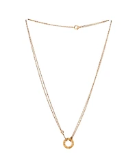 Pre-Owned Cartier 2 Diamonds Love Pendant Necklace