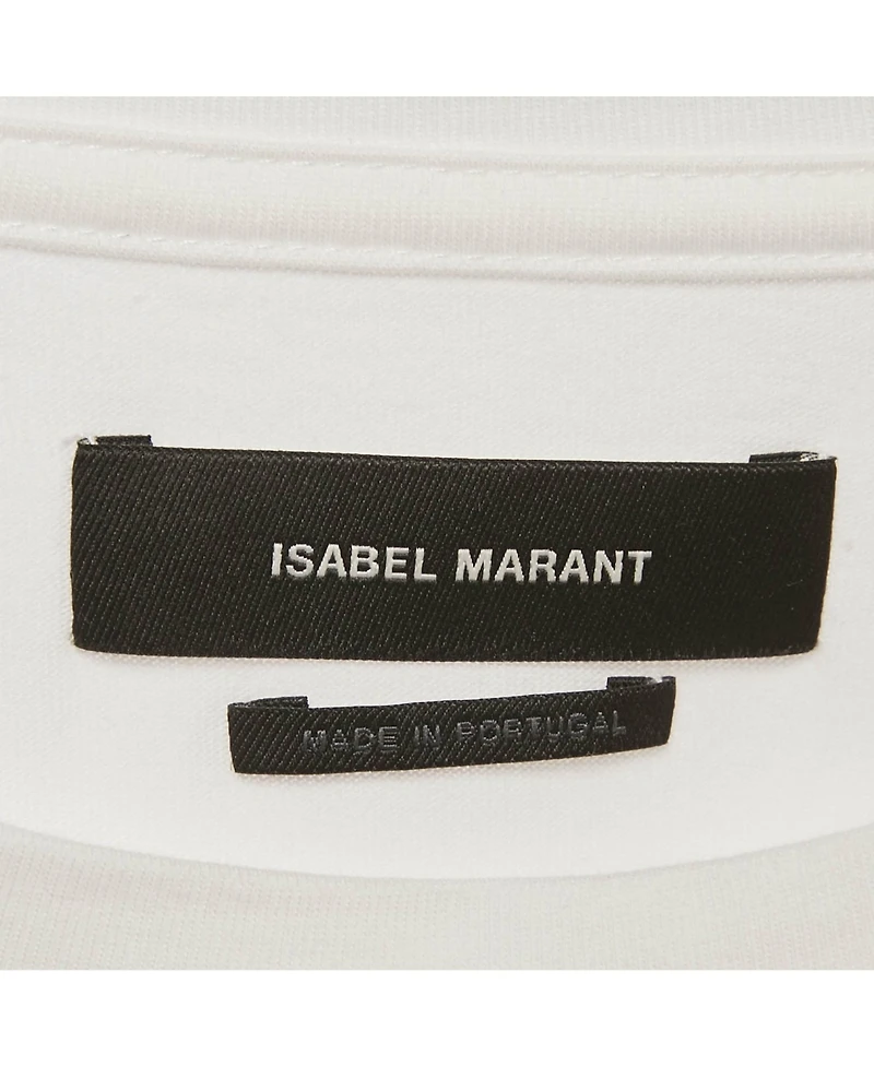Pre-Owned Isabel Marant Women's White Printed Jersey Crewneck T-Shirt