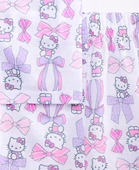 Hello Kitty Girls' 4-10 Button-Down Short Pajamas, 2-Piece Set