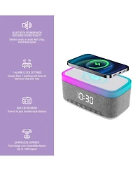 Pursonic Ultimate Relax & Recharge Set – Alarm Clock Wireless Charger Radio + Aromatherapy Diffuser & 6 Oils