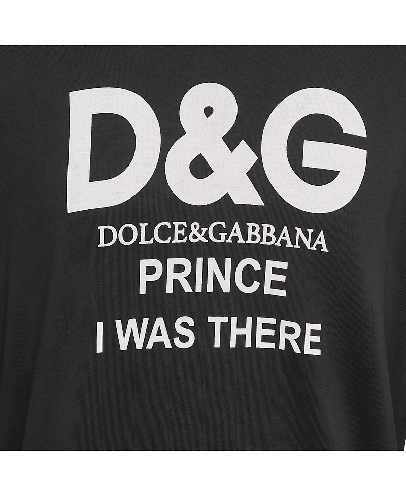 Pre-Owned Dolce & Gabbana Men's Logo Print Cotton Knit Sweatshirt