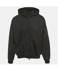 Pre-Owned Fear Of God Men's Black Cotton Zip-Up Oversized Jacket