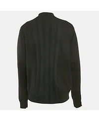 Pre-Owned Dolce & Gabbana Men's Black Knit Applique Detail Oversized T-Shirt