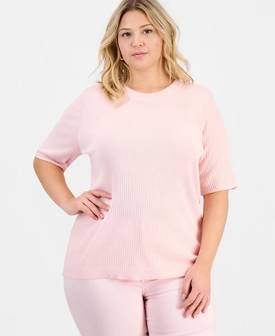 Jones New York Women's Sutton Ribbed Top