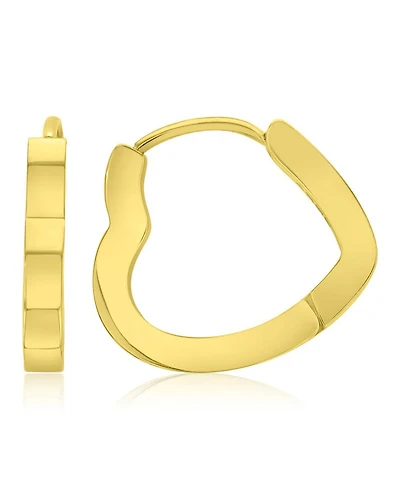 Roxy Waterproof Yellow 19mm Heart Huggie Earrings