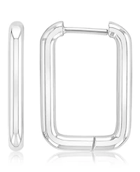 Roxy Waterproof Yellow 21mm Tube Rectangle Hoop Earrings