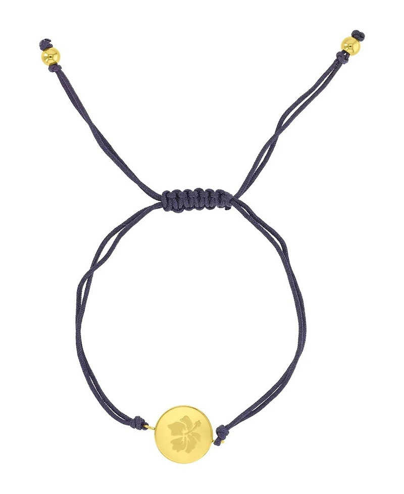 Roxy Waterproof Yellow Hibiscus Adjustable Bracelet