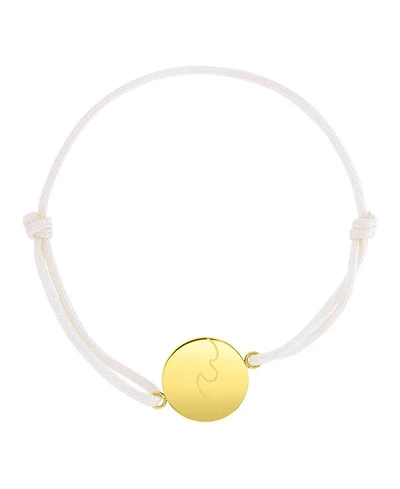 Roxy Waterproof Yellow Rd Wave Charm Adjustable Bracelet