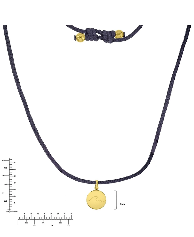 Roxy Waterproof Yellow Wave Beads Adjustable Necklace