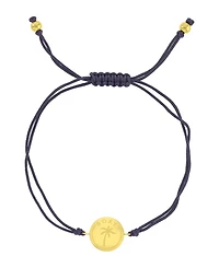 Roxy Waterproof Yellow Rd Palm Tree Pattern Charm Adjustable Bracelet