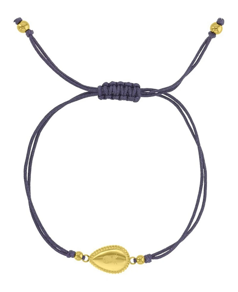 Roxy Waterproof Yellow Pineapple Teardrop Charm Adjustable Bracelet