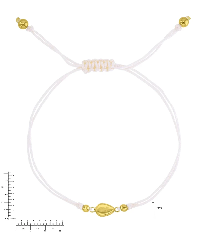 Roxy Waterproof Yellow Pineapple Teardrop Charm Adjustable Bracelet