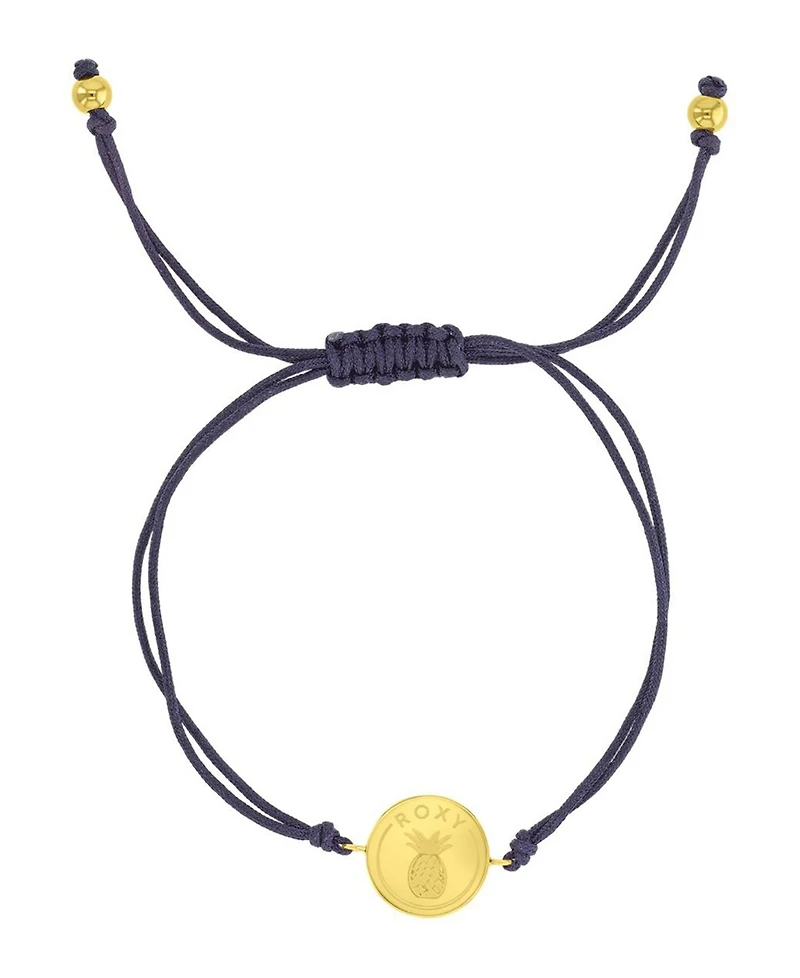Roxy Waterproof Yellow Pineapple Rd Charm Adjustable Bracelet