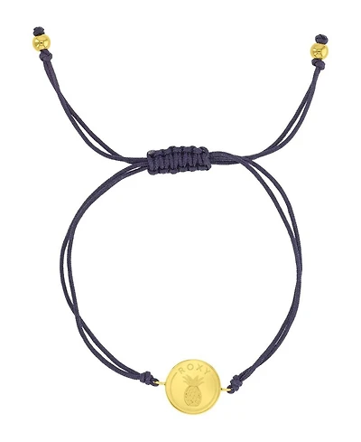 Roxy Waterproof Yellow Pineapple Rd Charm Adjustable Bracelet