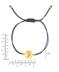 Roxy Waterproof Yellow Rd Triangluar Heart Charm Adjustable Bracelet