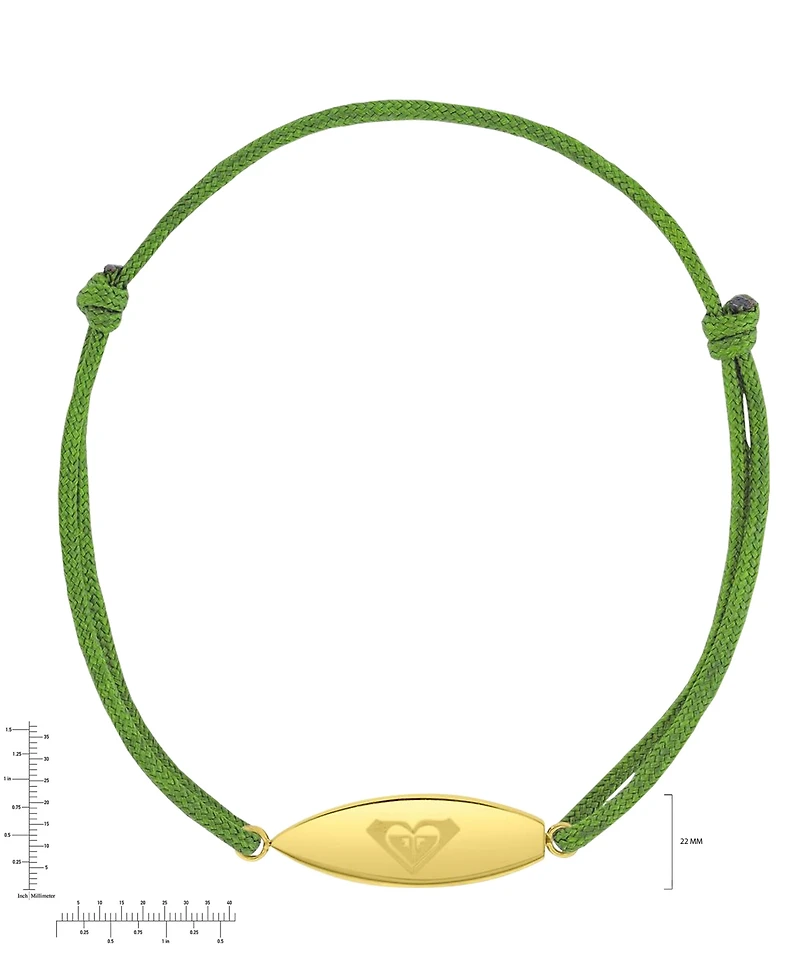 Roxy Waterproof Yellow Surfboard Adjustable Bracelet