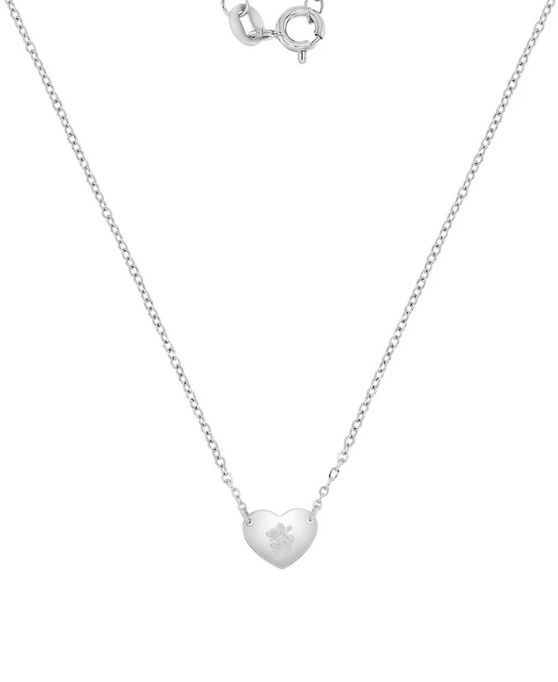 Roxy Waterproof Yellow Heart Hibiscus 16+1+1'' Necklace
