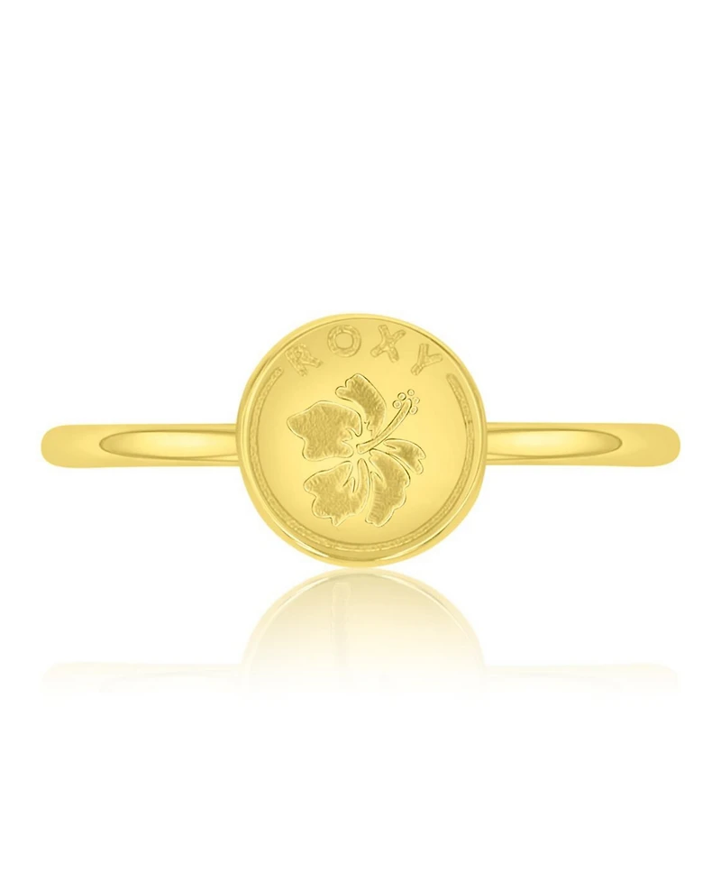 Roxy Waterproof Yellow Hibiscus Ring