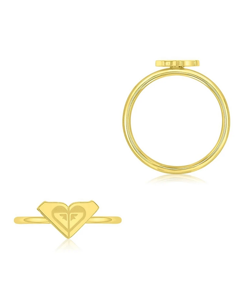 Roxy Waterproof Yellow Triangular Heart Ring