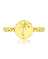 Roxy Waterproof Yellow Palm Tree Beads Ring