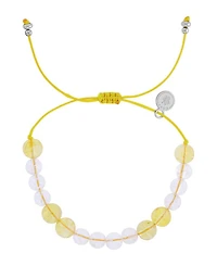 Roxy Waterproof Citrine Clear Quartz Adujustable Bracelet
