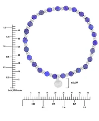 Roxy Waterproof Platinum Lapis Stretch Bracelet