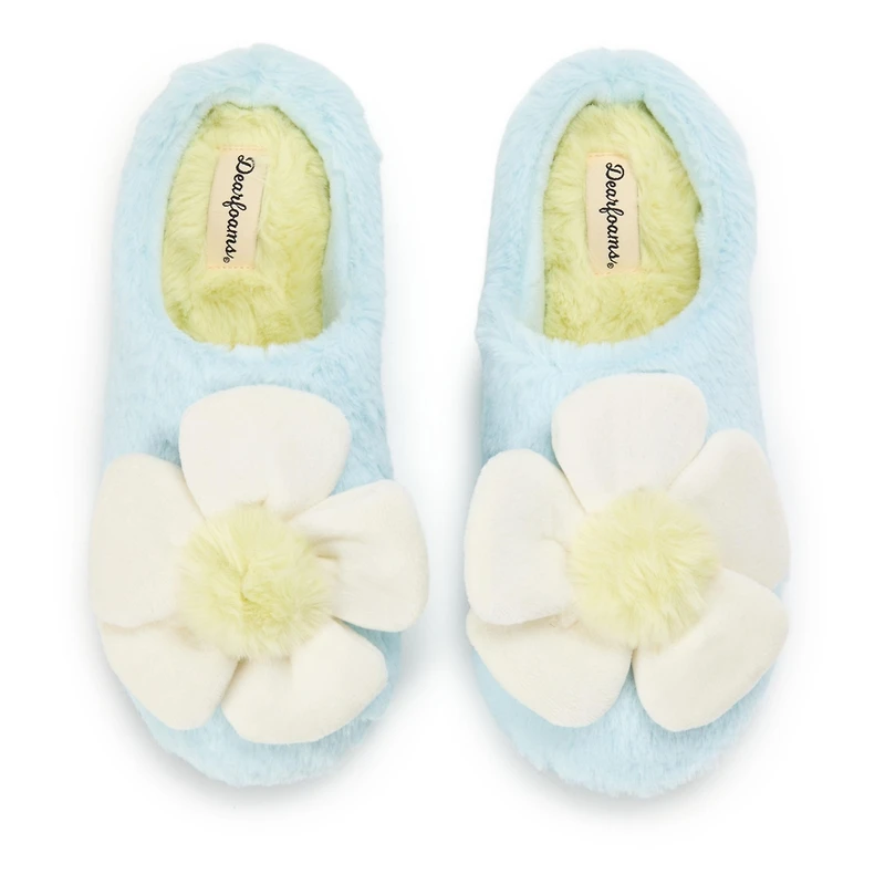 Dearfoams Women's Rosie Furry Icon Clog Slipper