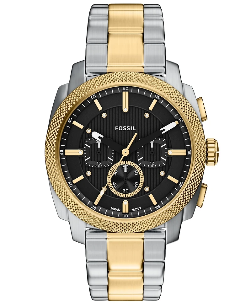 Fossil Men's Machine Chronograph Two-Tone Stainless Steel Watch, 44mm