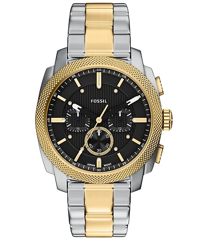 Fossil Men's Machine Chronograph Two-Tone Stainless Steel Watch, 44mm