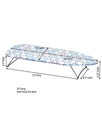 Household Essentials Handy Board Table Top Ironing Board, Silver with Magic Rings Cover