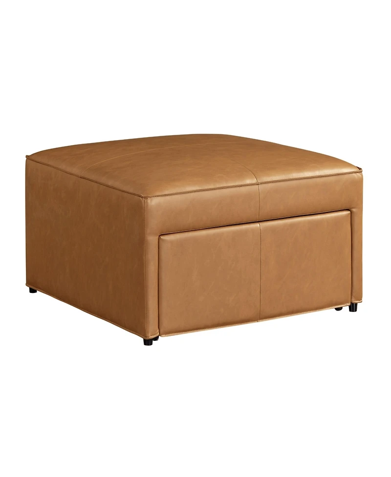 Studio Living 24" Leather Heidi Storage Ottoman
