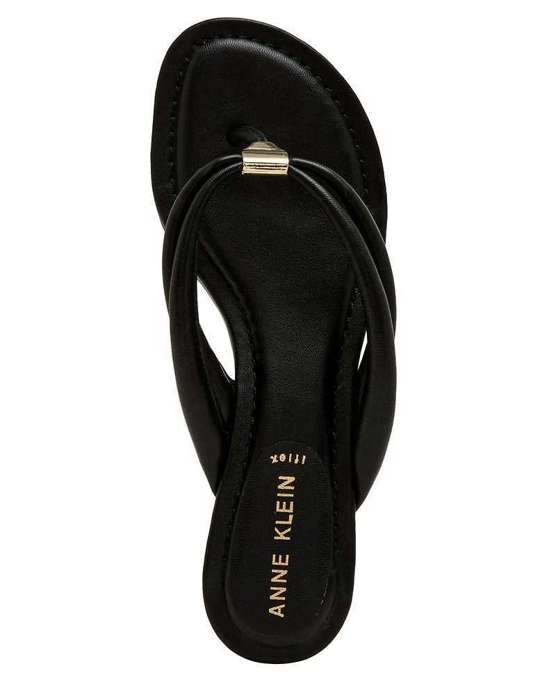Anne Klein Women's Bari Slip-On Wedge Sandals
