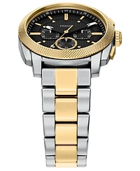 Fossil Men's Machine Chronograph Two-Tone Stainless Steel Watch, 44mm