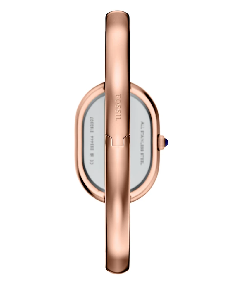 Fossil Women's Sloan Three-Hand Rose Gold-Tone Stainless Steel Watch, 24mm