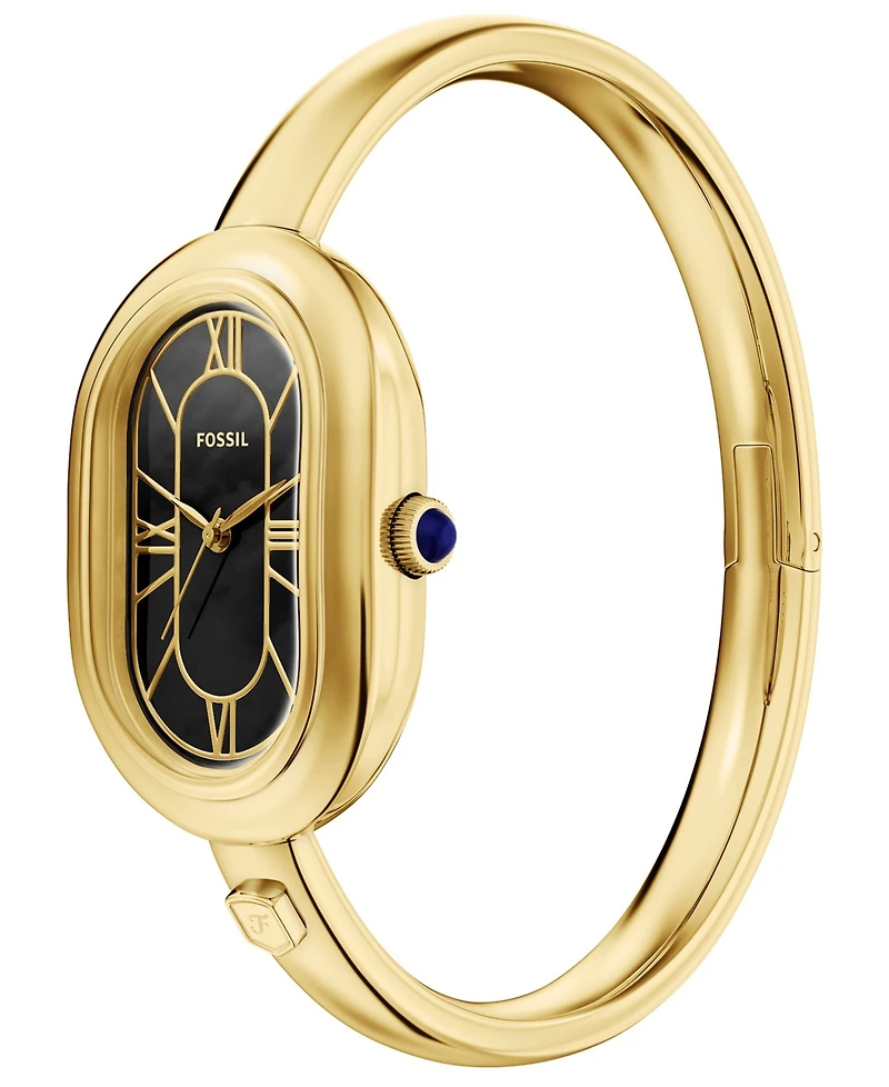 Fossil Women's Sloan Three-Hand Gold-Tone Stainless Steel Watch, 24mm