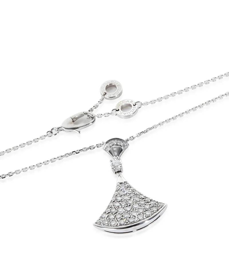 Bvlgari White Gold Diamond Diva's Dream Pendant