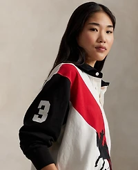 Polo Ralph Lauren Women's Rugby Collared Jersey Shirt