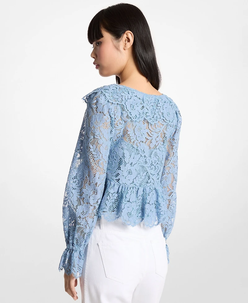 Michael Kors Women's Lace V-Neck Top