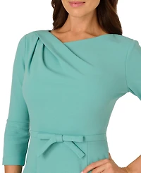 Adrianna Papell Women's Asymmetrical Draped Neck Sheath Dress