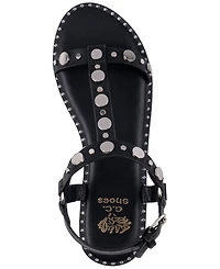 Gc Shoes Women's Trinity Studded Strappy Flat Sandals