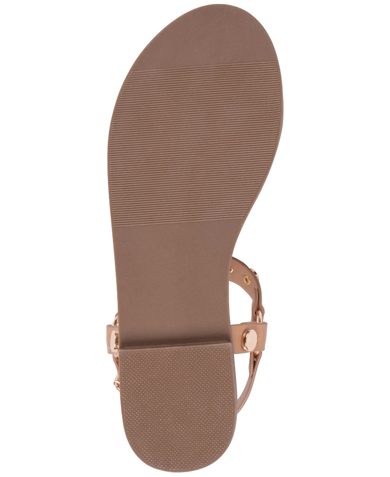 Gc Shoes Women's Trinity Studded Strappy Flat Sandals