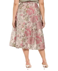 Muse Plus Pleated Organza A-line Skirt