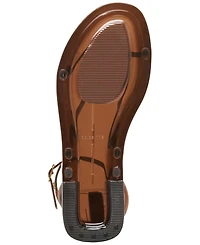 Dolce Vita Women's Kenley Vinyl Strappy Jewelry Stud Flat Sandals