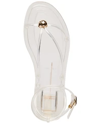 Dolce Vita Women's Kenley Vinyl Strappy Jewelry Stud Flat Sandals