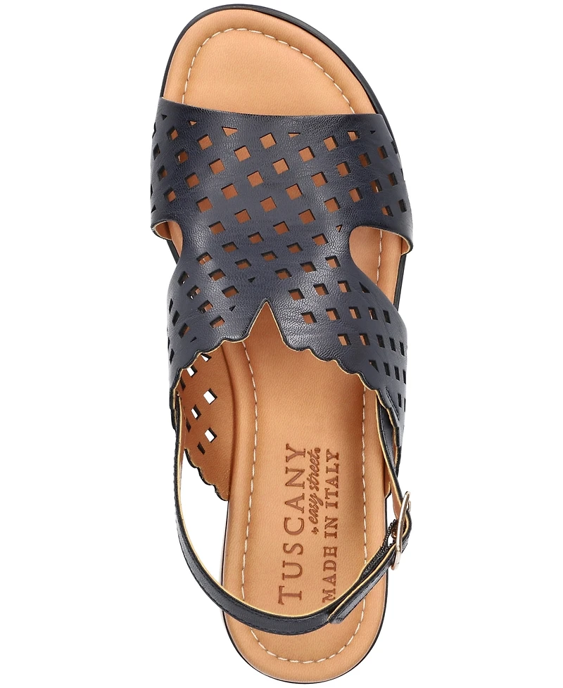 Easy Street Women's Martella Open Toe Wedge Sandals