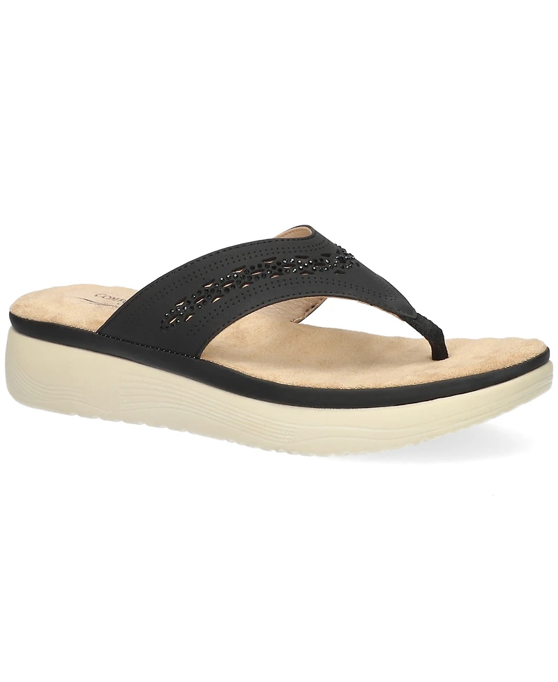 Easy Street Women's Sonny Platform Thong Sandals
